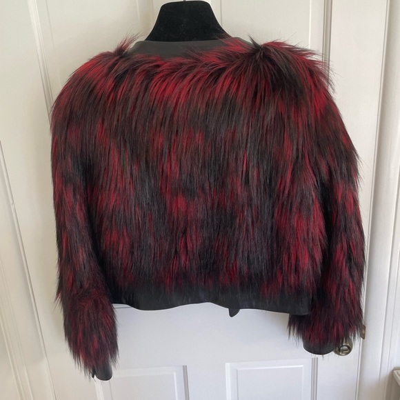 Balmain X H&M fur leather jacket - Picture 3 of 5